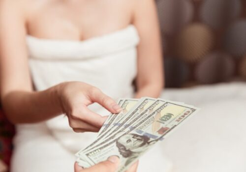 Sexual Solicitation with woman being handed money in Peoria IL